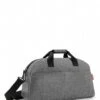 Reisenthel Overnighter Canvas Twist Silver -Beroemde Bagage Winkel reisenthel overnighter canvas twist silver front 600