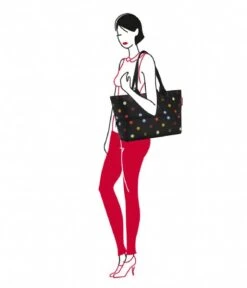 Reisenthel Shopper E1 Dots -Beroemde Bagage Winkel reisenthel shopper e1 handtas dots handbag dots model 600