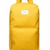 Sandqvist Backpack Kim 15 Inch Yellow With Natural Leather -Beroemde Bagage Winkel sandqvist backpack kim yellow with natural leather SQA 1248 front 600