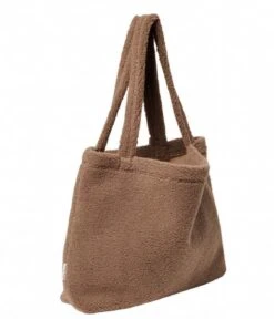 Teddy Mom Bag Brown -Beroemde Bagage Winkel studionoos browncunkyteddymombag luiertas brownchunkyteddy diaperbag side 600