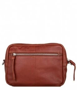 Alder Crossbody Cognac -Beroemde Bagage Winkel thelittlegreenbag 3972 alder crossbody cognac back 600