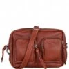 Alder Crossbody Cognac -Beroemde Bagage Winkel thelittlegreenbag 3972 alder crossbody cognac front 600