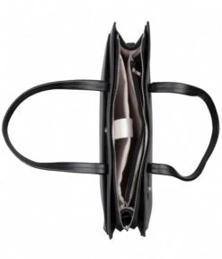 Cassia Laptop Tote 15.6 Inch Black -Beroemde Bagage Winkel thelittlegreenbag cassiatote schoudertas black shoulderbag 3748 inside 600