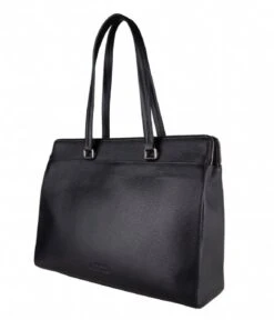 Lorelei Laptop Tote 15.6 Inch Black -Beroemde Bagage Winkel tlgb lorelei tote handbag black side 600
