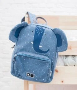 Trixie Backpack Mrs. Elephant Blauw -Beroemde Bagage Winkel trixie rugzak 90 214 mrs elephant sfeer5 600
