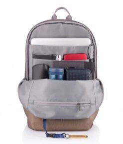 XD Design Bobby Soft Anti Theft Backpack 15.6 Inch Khaki -Beroemde Bagage Winkel xddesign bobby soft anti theft backpack coffee inside 600