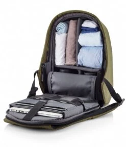 XD Design Bobby Hero Small Anti Theft Backpack 13 Inch Green -Beroemde Bagage Winkel xddesign bobbyhero antidiefstalrugzak green antitheftbackpack 297 inside 600