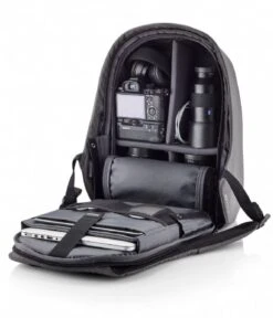 XD Design Bobby Hero Regular Anti Theft Backpack 15.6 Inch Grey -Beroemde Bagage Winkel xddesign bobbyhero antidiefstalrugzak grey antitheftbackpack 292 inside 600